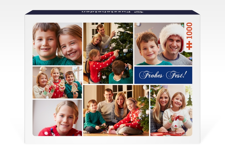 Fotopuzzle 1000 Teile Weihnachtsduft 1000 Teile blau